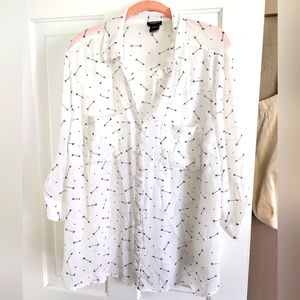 Torrid Sheer Button Down Shirt